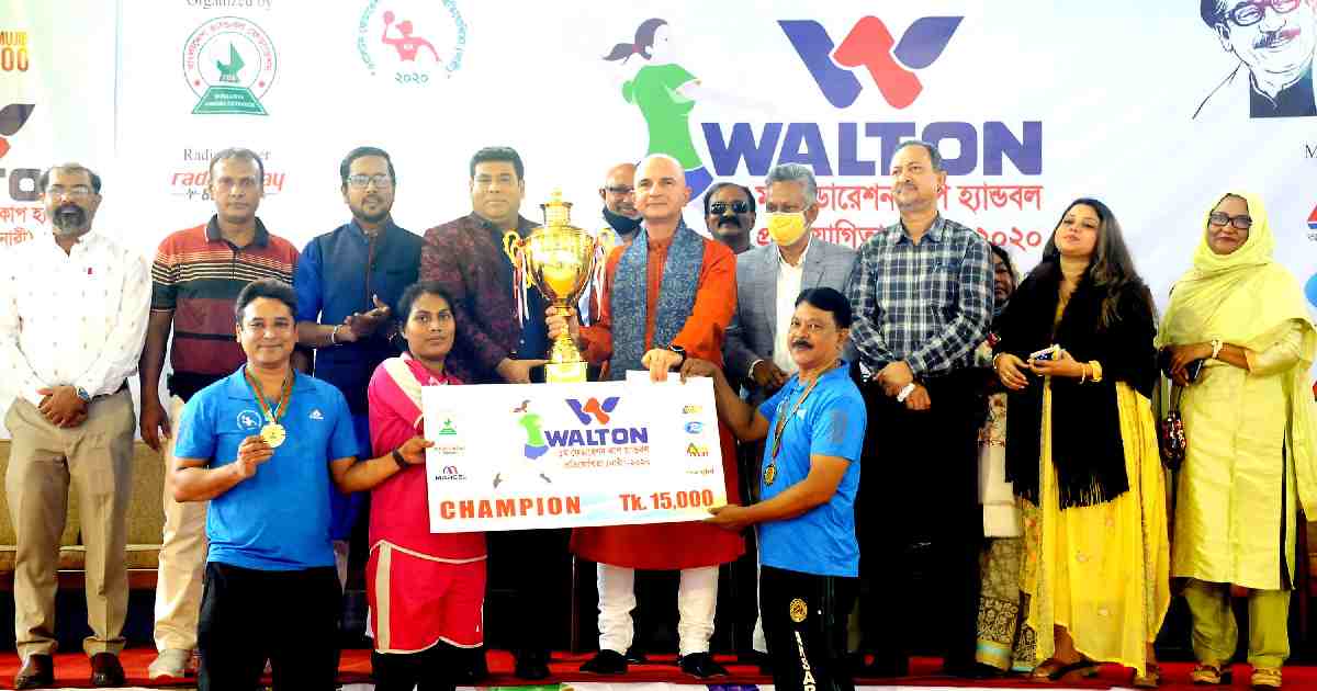 Women's Handball , Rubina of Police team , Mujib Borsho , Bangladesh Police Handball Club , Shaheed (Capt) M Mansur Ali National Handball Stadium , Walton First Federation Cup Women's Handball , Bangladesh Ansar & VDP , Bangladesh Ansar & VDP team , Handball